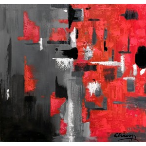 Arshad Shirazi, 18 x 18 Inch, Acrylic on Canvas, Abstract Painting, AC-ARS-037